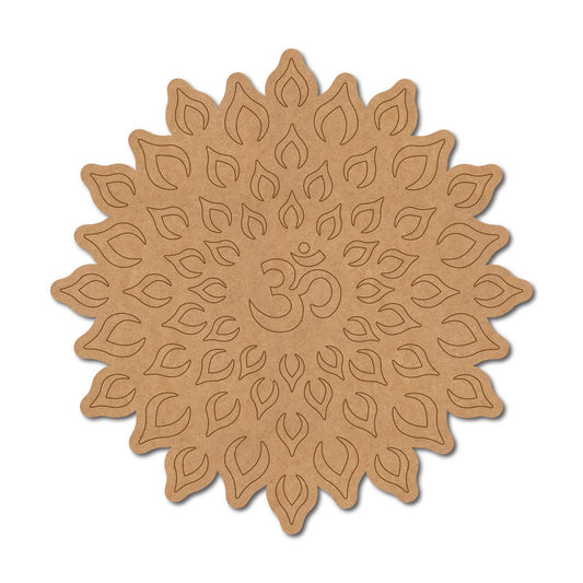Om Mandala Pre Marked Base MDF Design 1