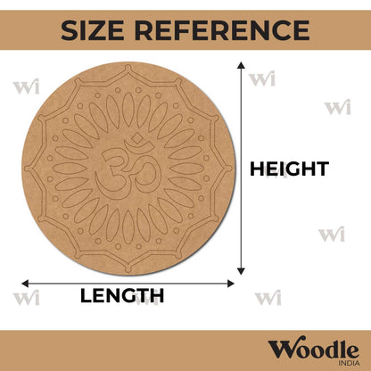 Om Mandala Pre Marked Round MDF Design 4