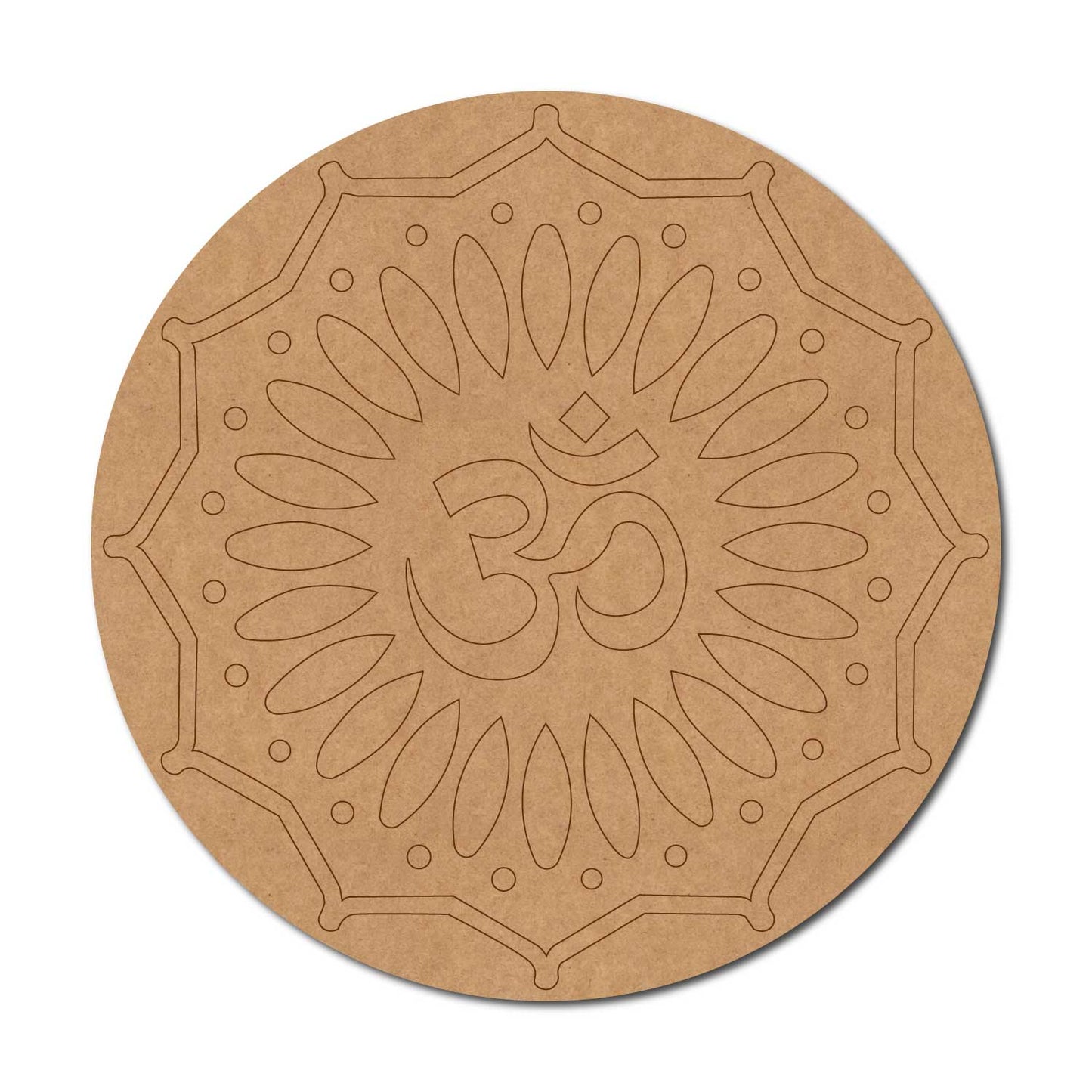 Om Mandala Pre Marked Round MDF Design 4