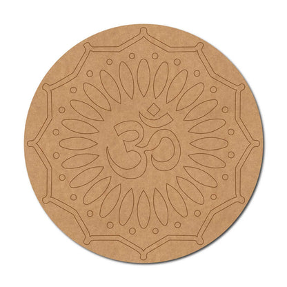 Om Mandala Pre Marked Round MDF Design 4