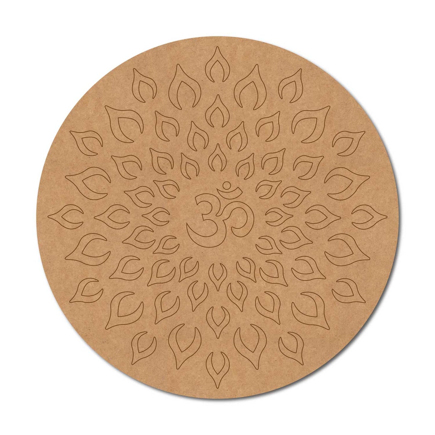 Om Mandala Pre Marked Round MDF Design 5