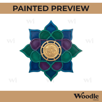 Om Mandala Two Layered Base MDF Design 1