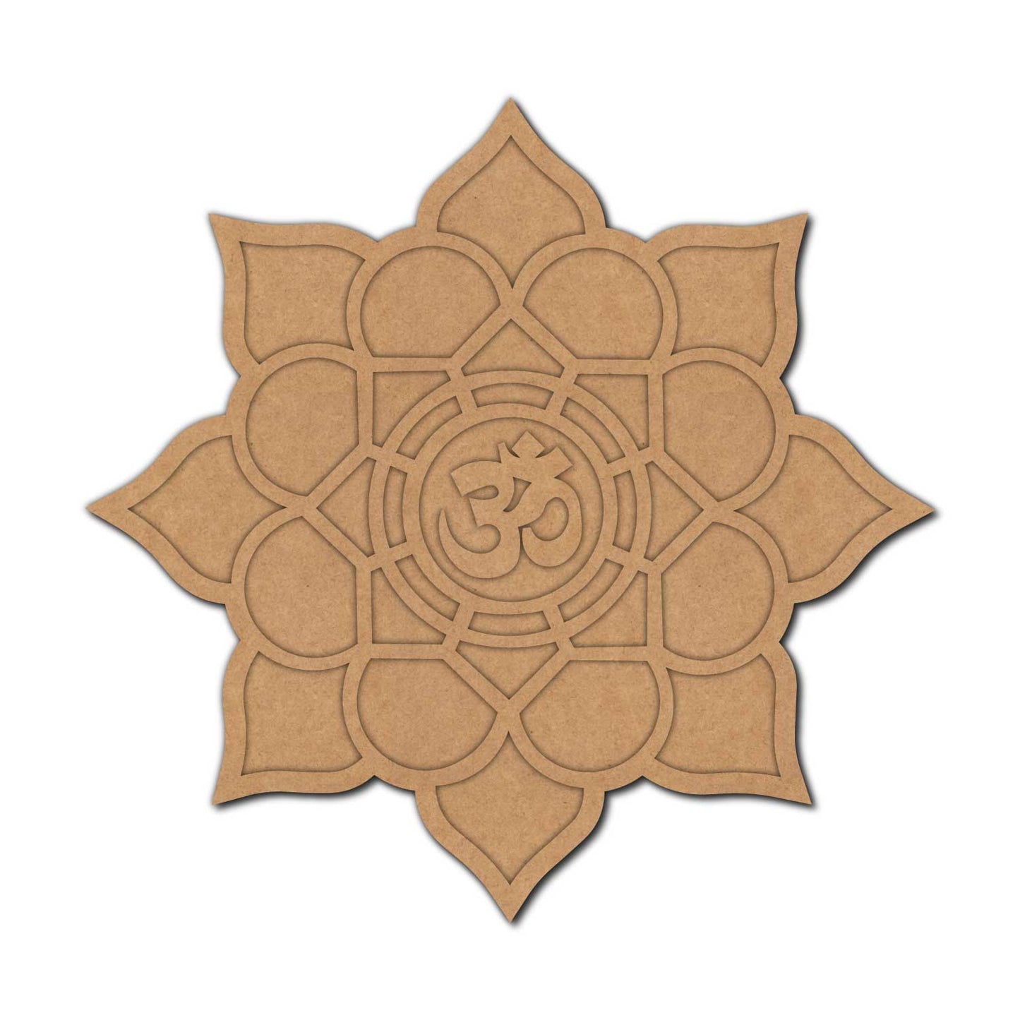 Om Mandala Two Layered Base MDF Design 1