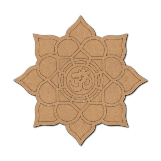 Om Mandala Two Layered Base MDF Design 1