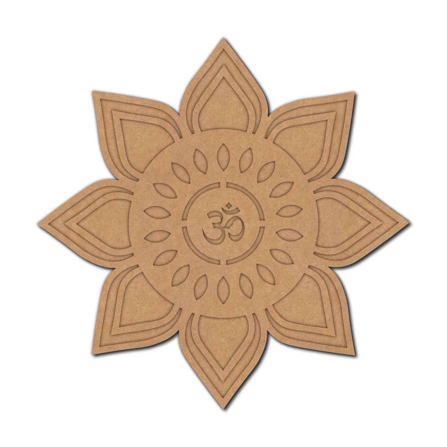 Om Mandala Two Layered Base MDF Design 2