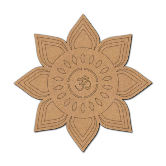 Om Mandala Two Layered Base MDF Design 2