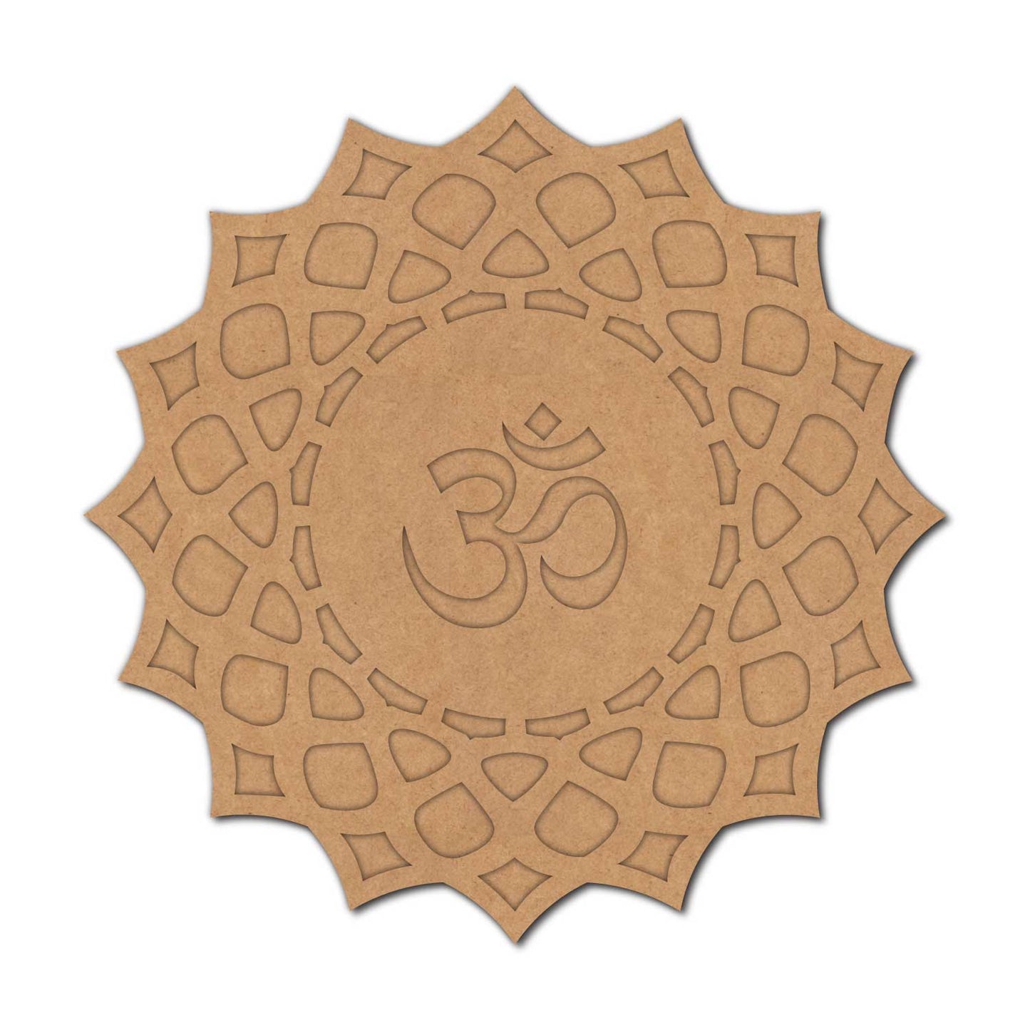 Om Mandala Two Layered Base MDF Design 3