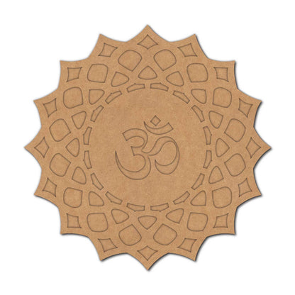 Om Mandala Two Layered Base MDF Design 3