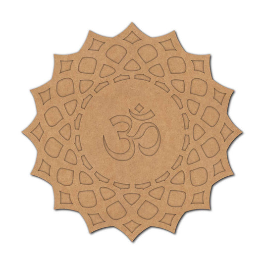 Om Mandala Two Layered Base MDF Design 3