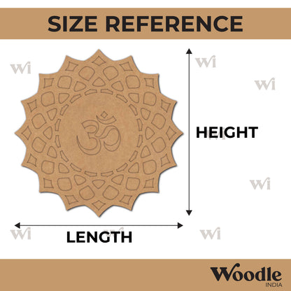 Om Mandala Two Layered Base MDF Design 3