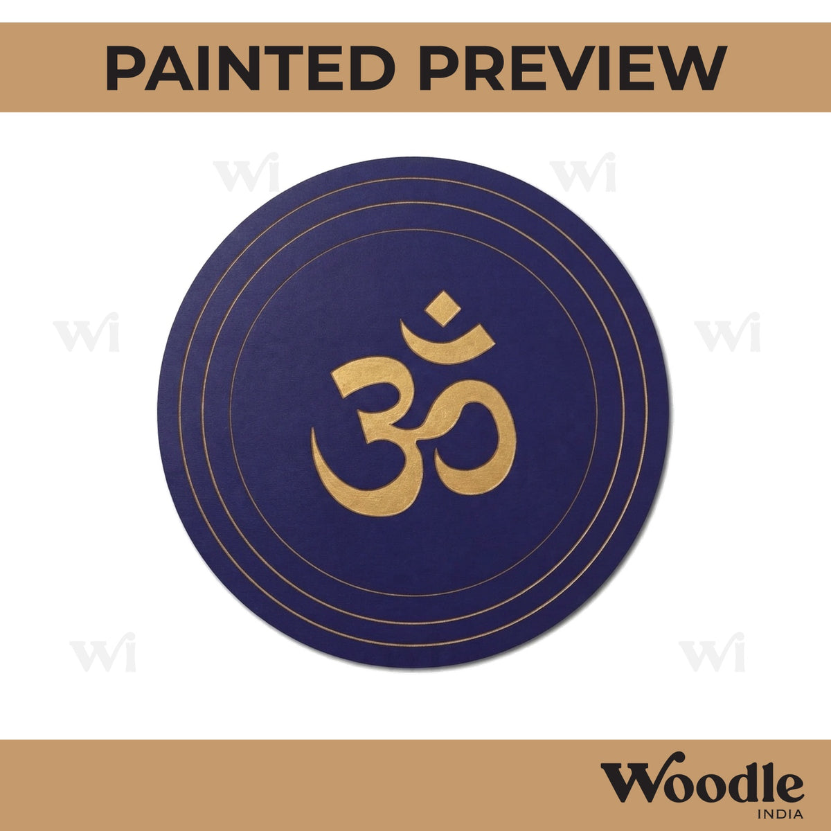 Om Pre Marked Round MDF Design 1