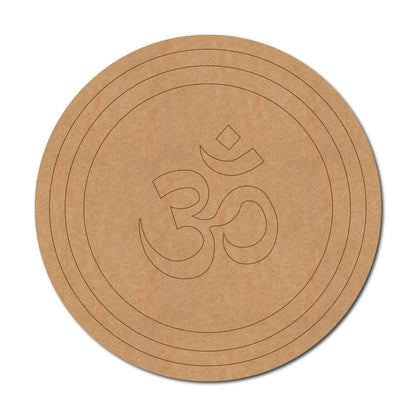 Om Pre Marked Round MDF Design 1