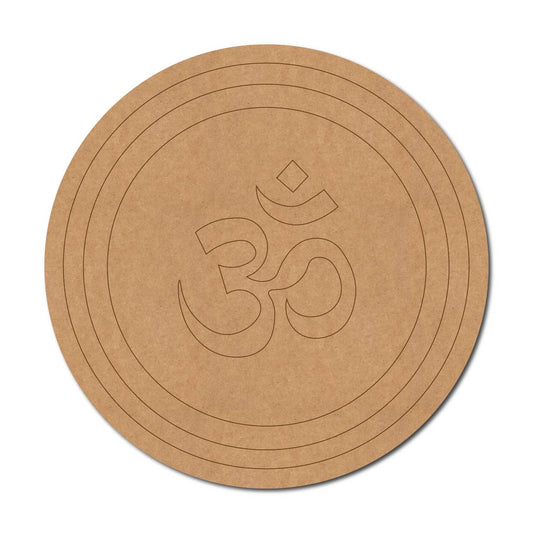 Om Pre Marked Round MDF Design 1