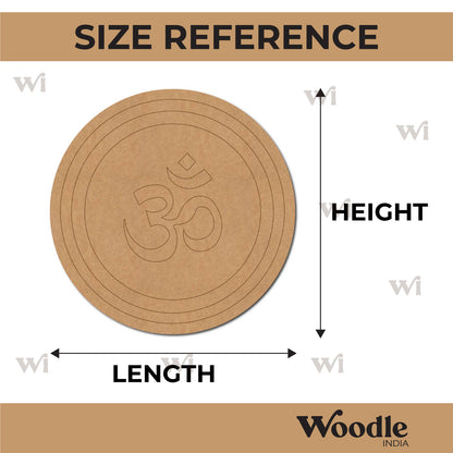 Om Pre Marked Round MDF Design 1