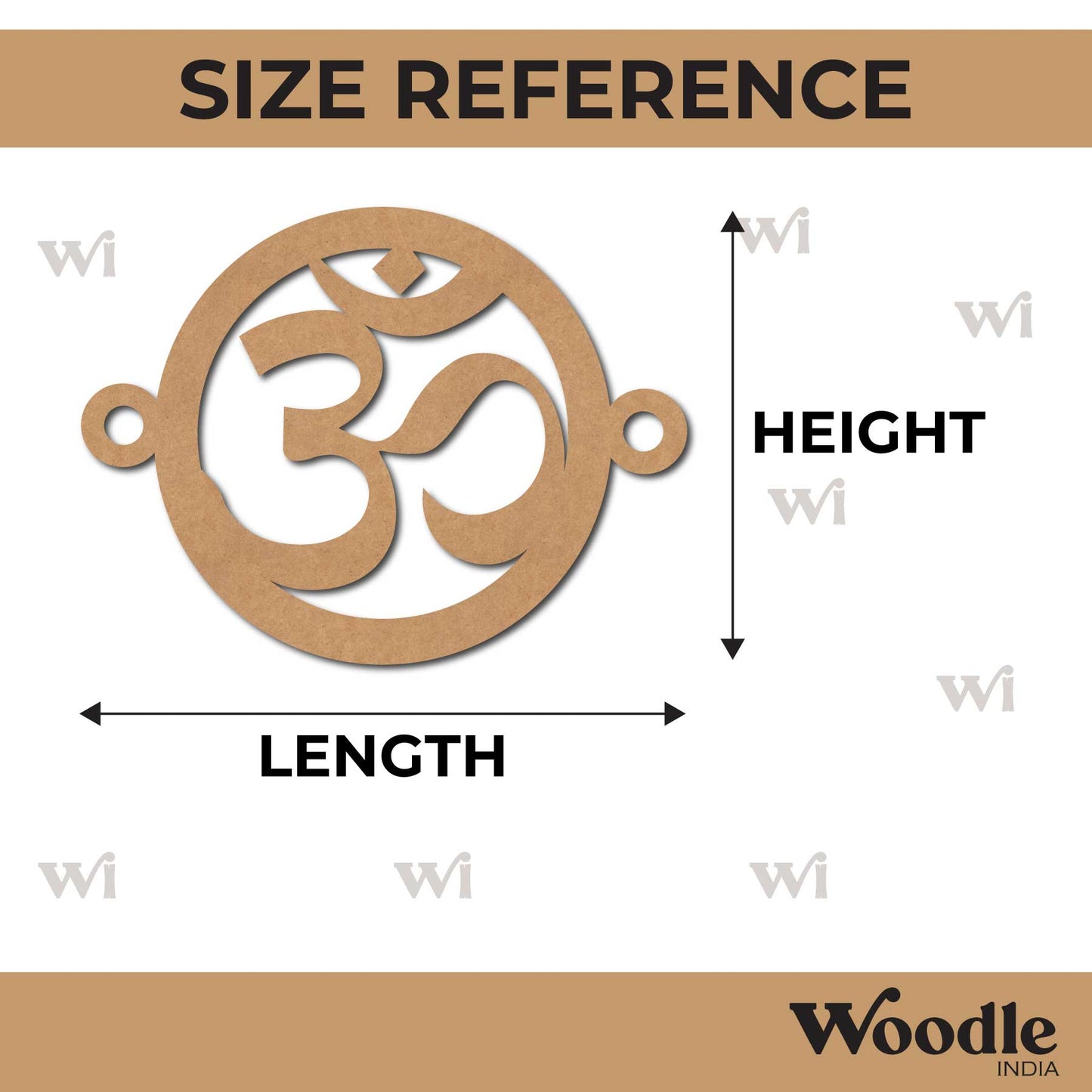 Om Rakhi Cutout MDF Design 1