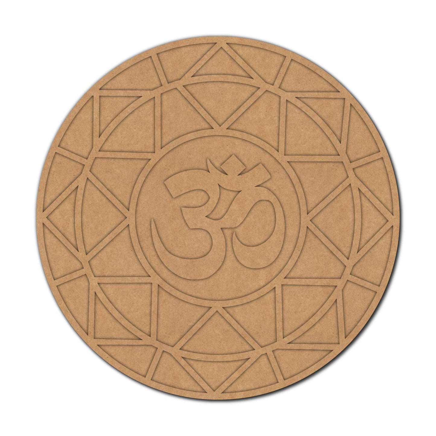 Om Reusable Rangoli Base MDF Design 1