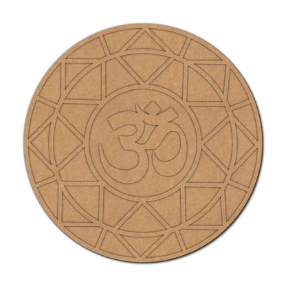 Om Reusable Rangoli Base MDF Design 1