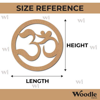 Om Round Cutout MDF Design 1