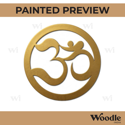 Om Round Cutout MDF Design 1