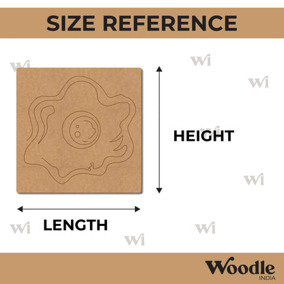 Omelette Pre Marked Base MDF Design 1