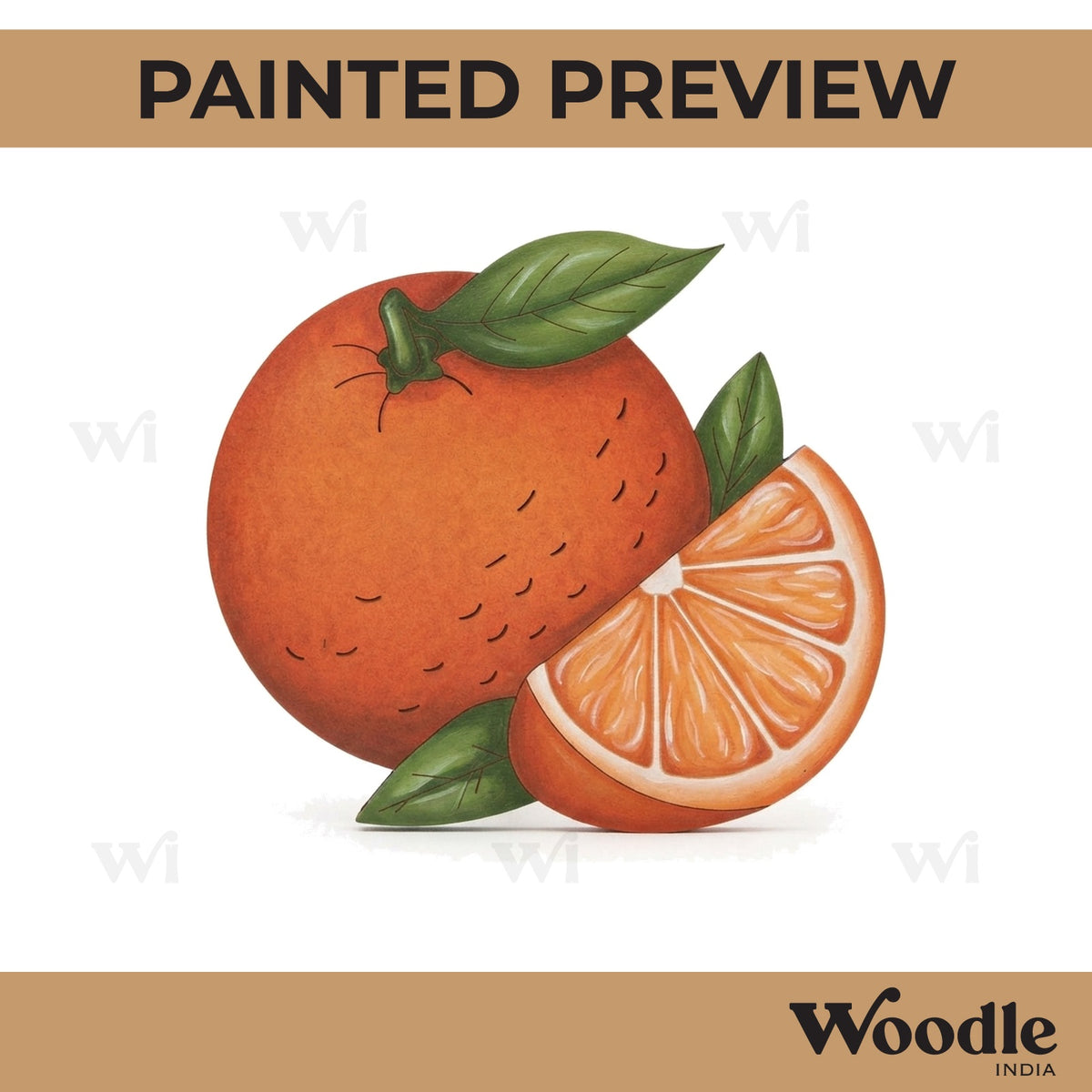 Orange Pre Marked MDF Design 6