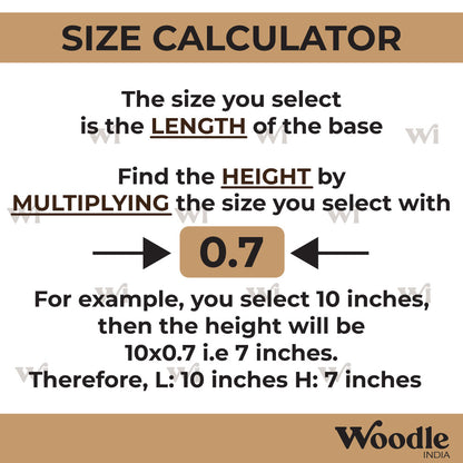 Oval Base Cutout MDF Design 1