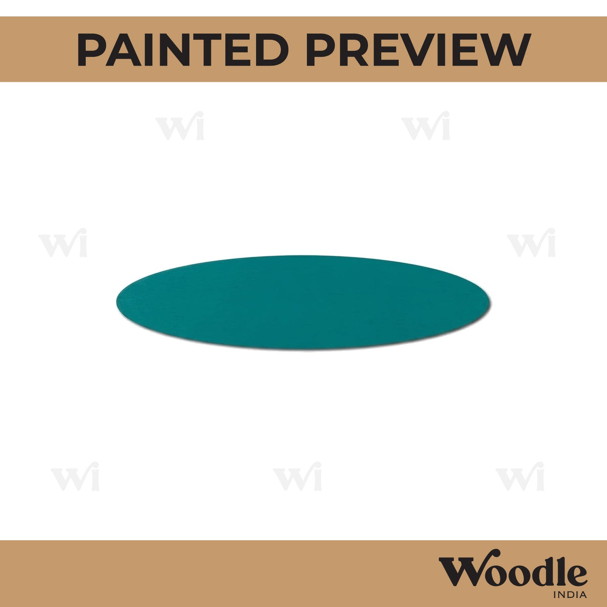 Oval Base Cutout MDF Design 2