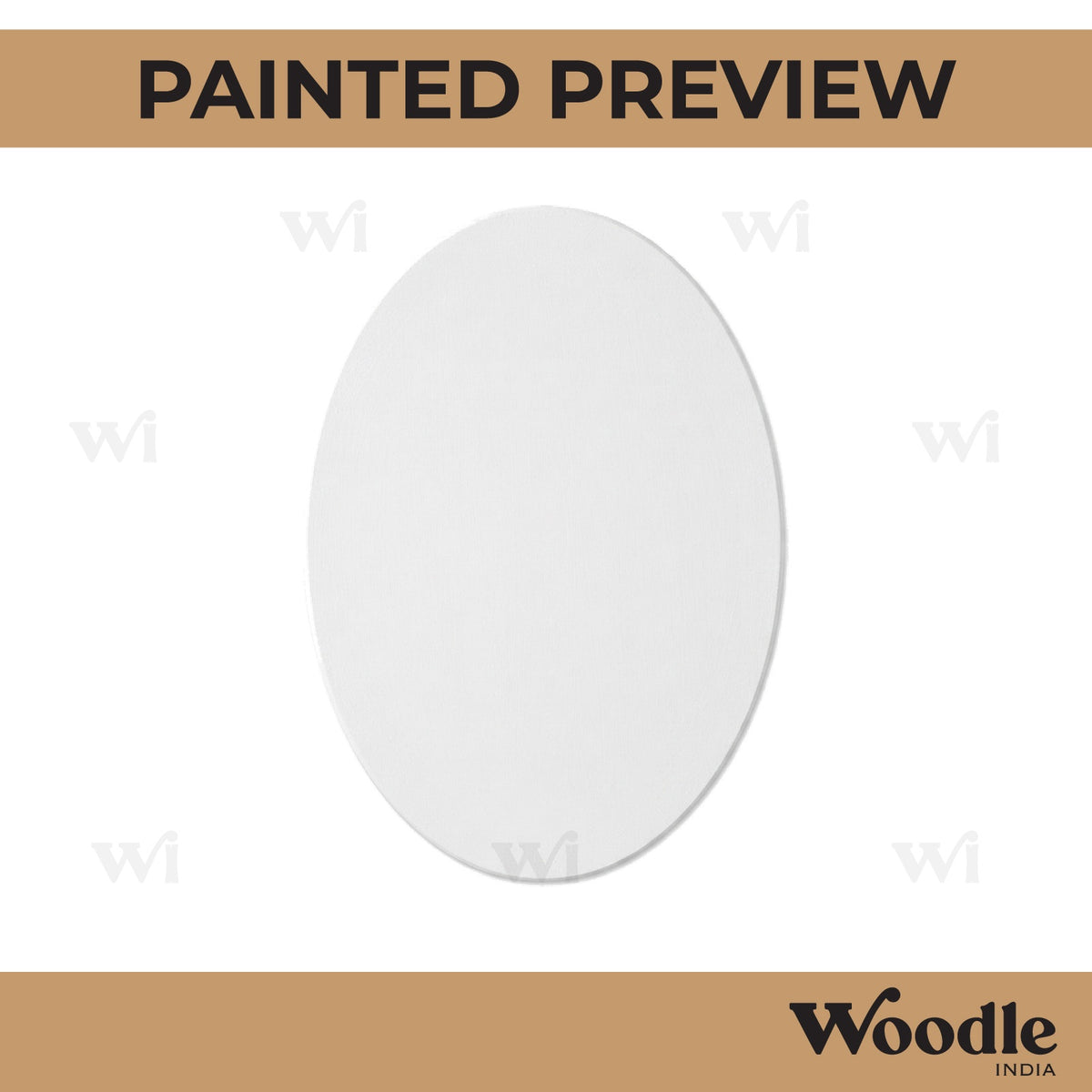 Oval Base Cutout MDF Design 3