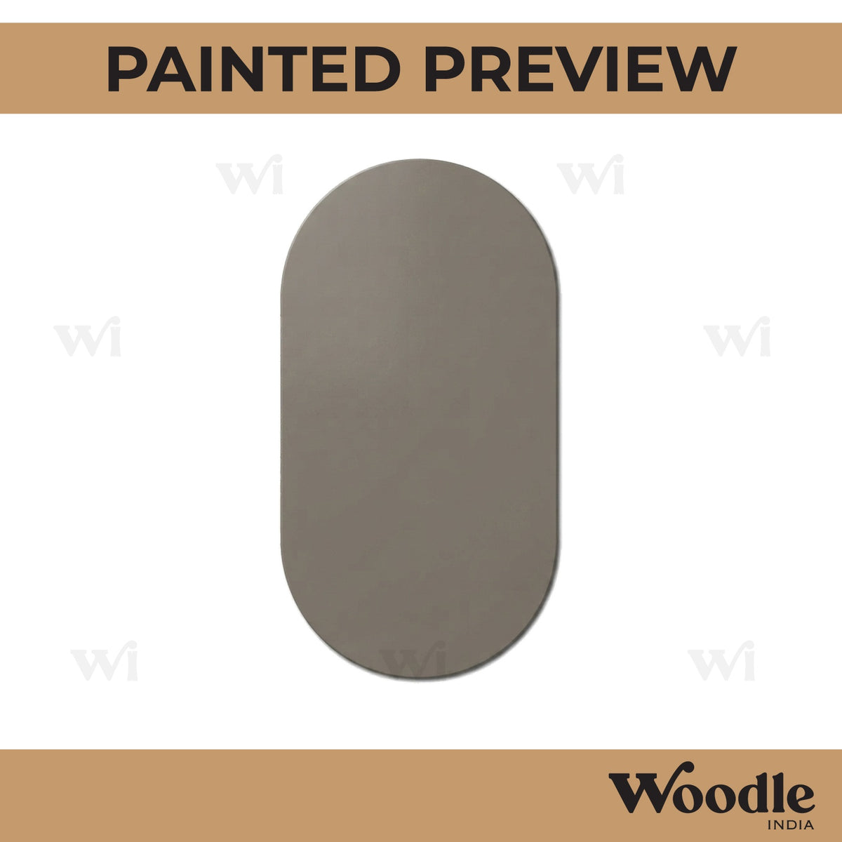 Oval Base Cutout MDF Design 4