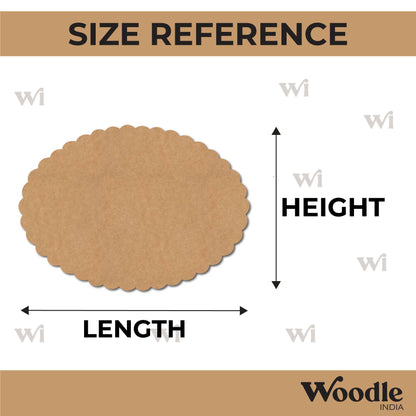 Oval Base Cutout MDF Design 5
