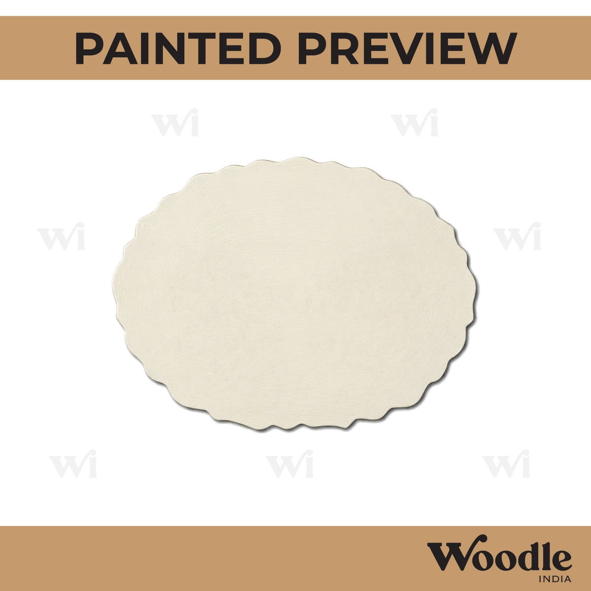 Oval Base Cutout MDF Design 6