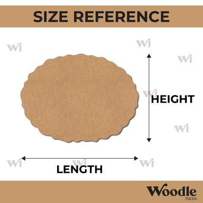 Oval Base Cutout MDF Design 6