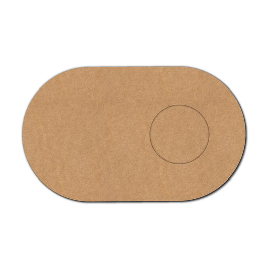 Oval Diya Tealight Holder MDF Design 1