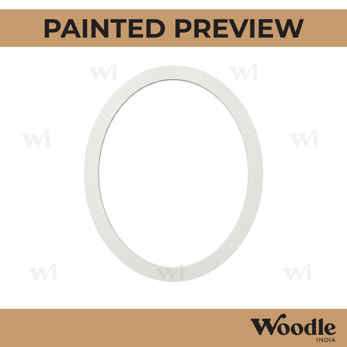 Oval Ring Cutout MDF Design 1