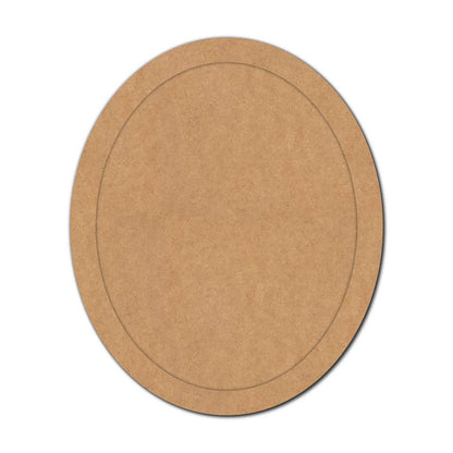 Oval Ring Frame Base MDF Design 1
