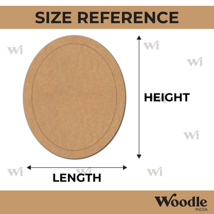 Oval Ring Frame Base MDF Design 1