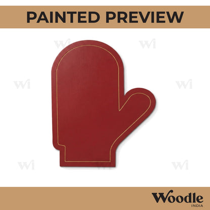 Oven Kitchen Glove Two Layered Base MDF Design 1