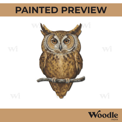 Owl Cutout MDF Design 1