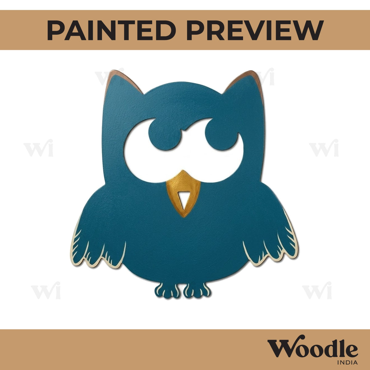 Owl Cutout MDF Design 2
