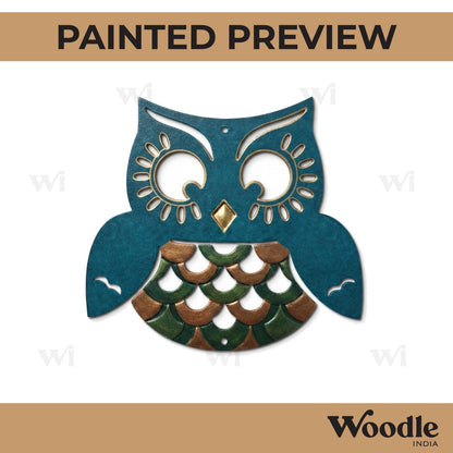 Owl Cutout MDF Design 3