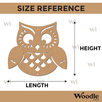 Owl Cutout MDF Design 3