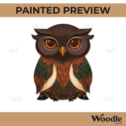 Owl Cutout MDF Design 4