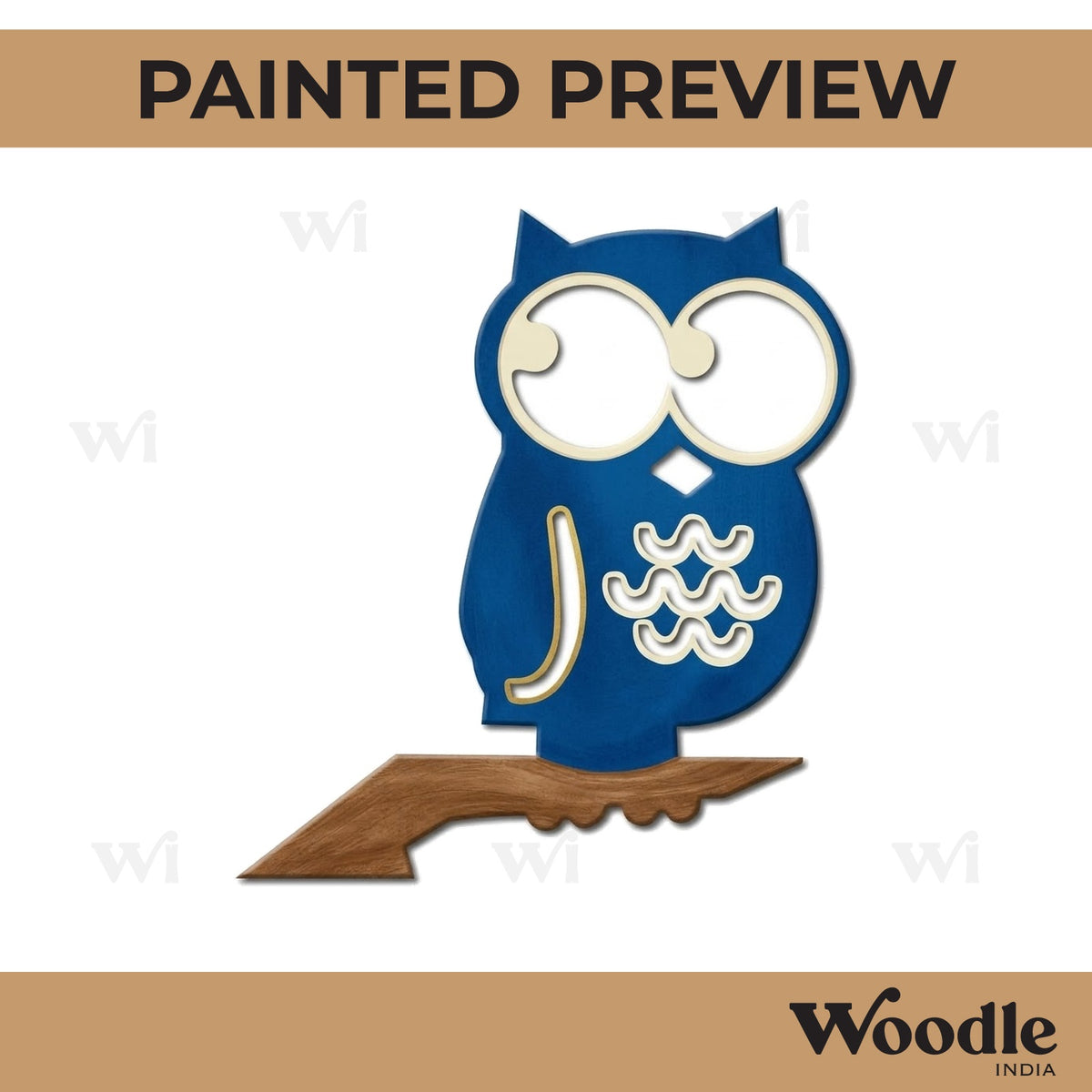 Owl Cutout MDF Design 5