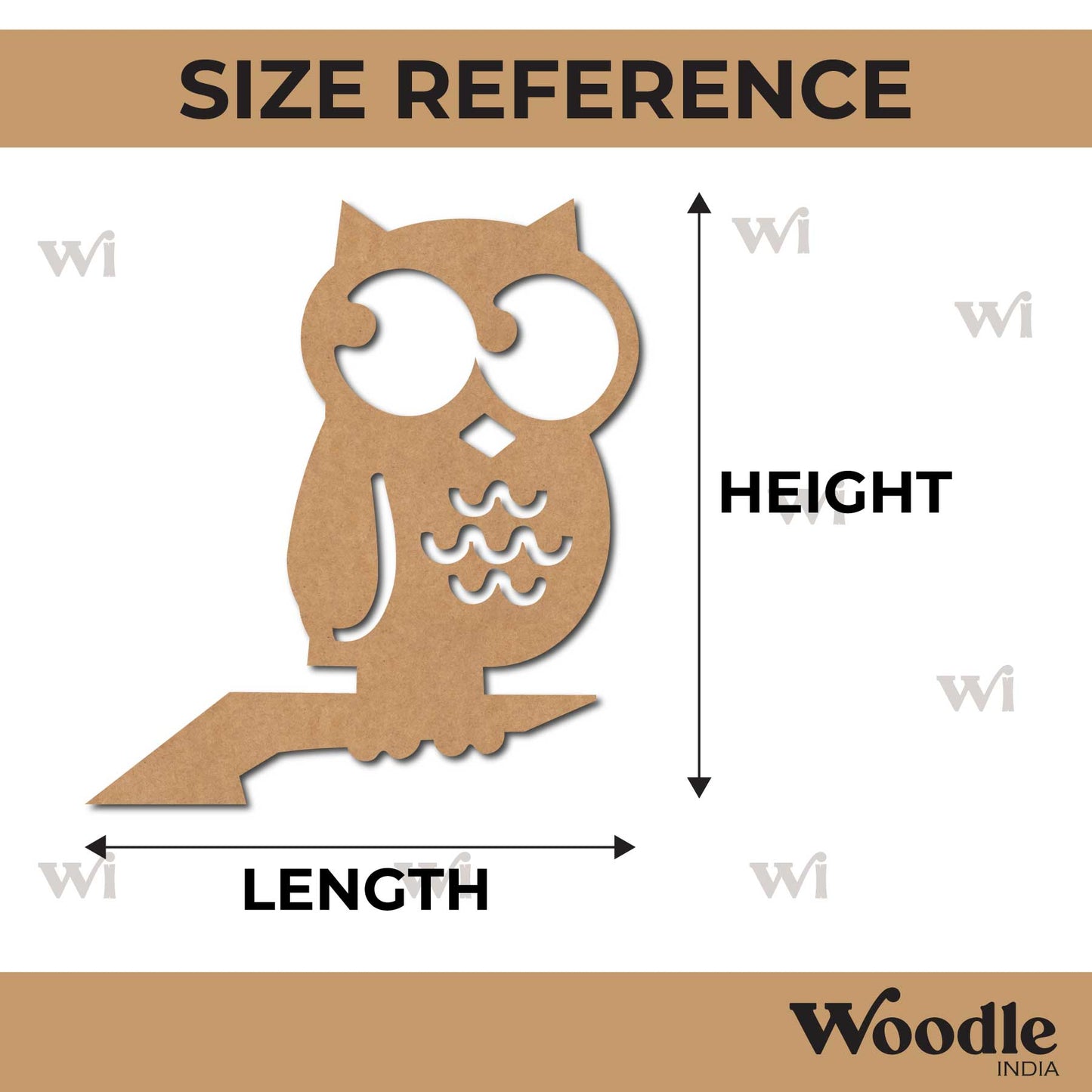 Owl Cutout MDF Design 5