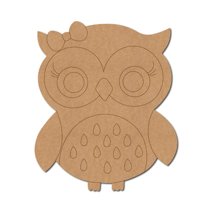 Owl Pre Marked MDF Design 10