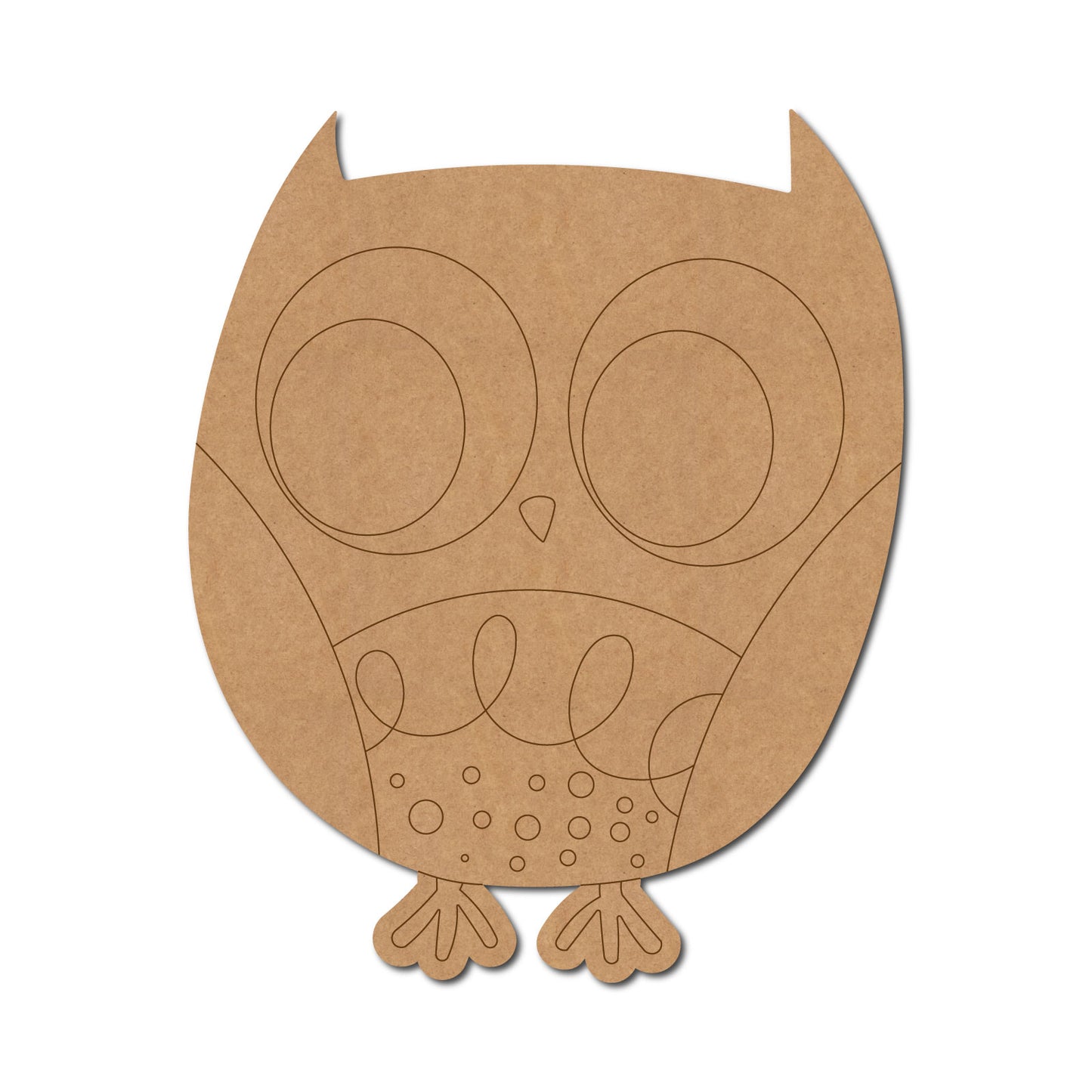 Owl Pre Marked MDF Design 12