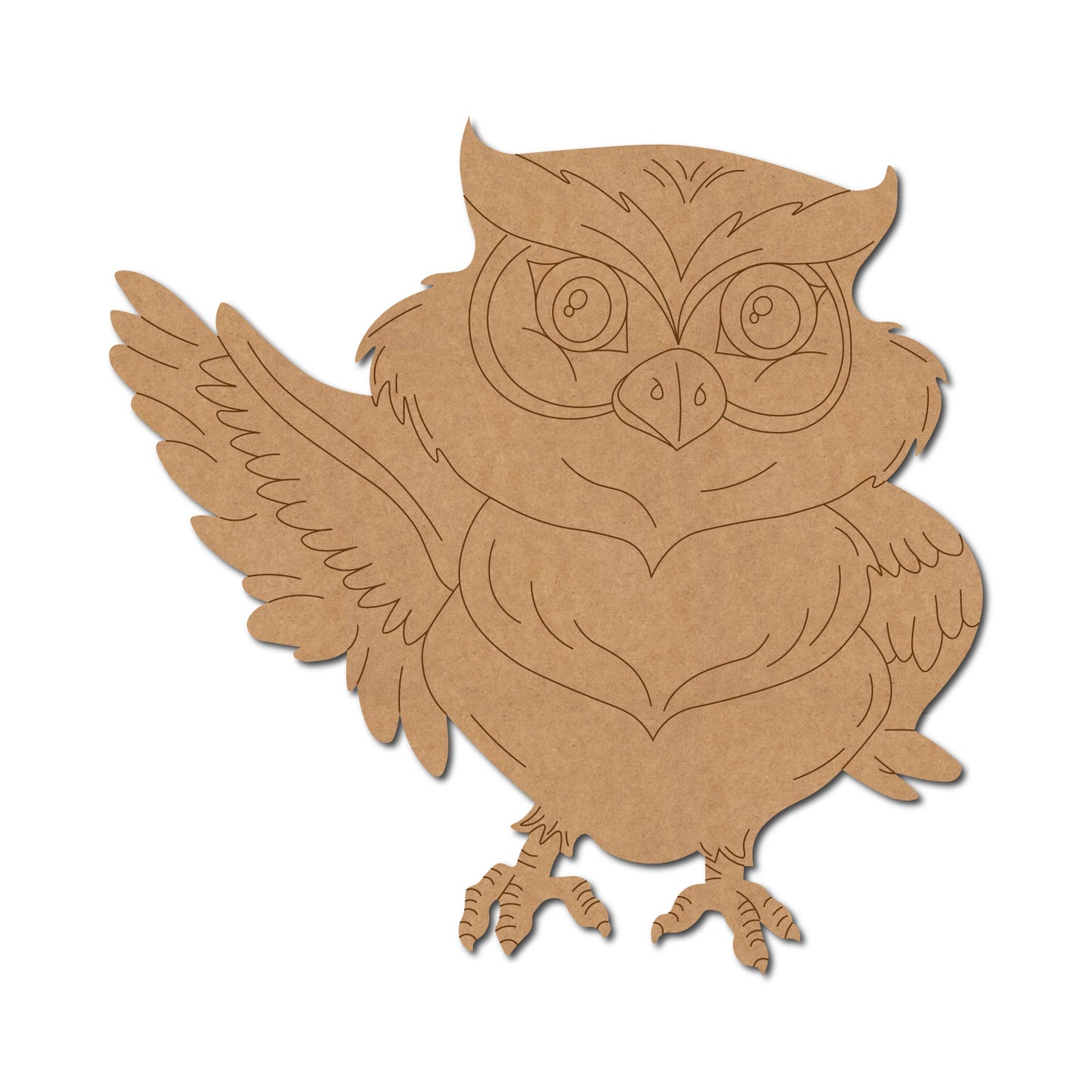Owl Pre Marked MDF Design 16