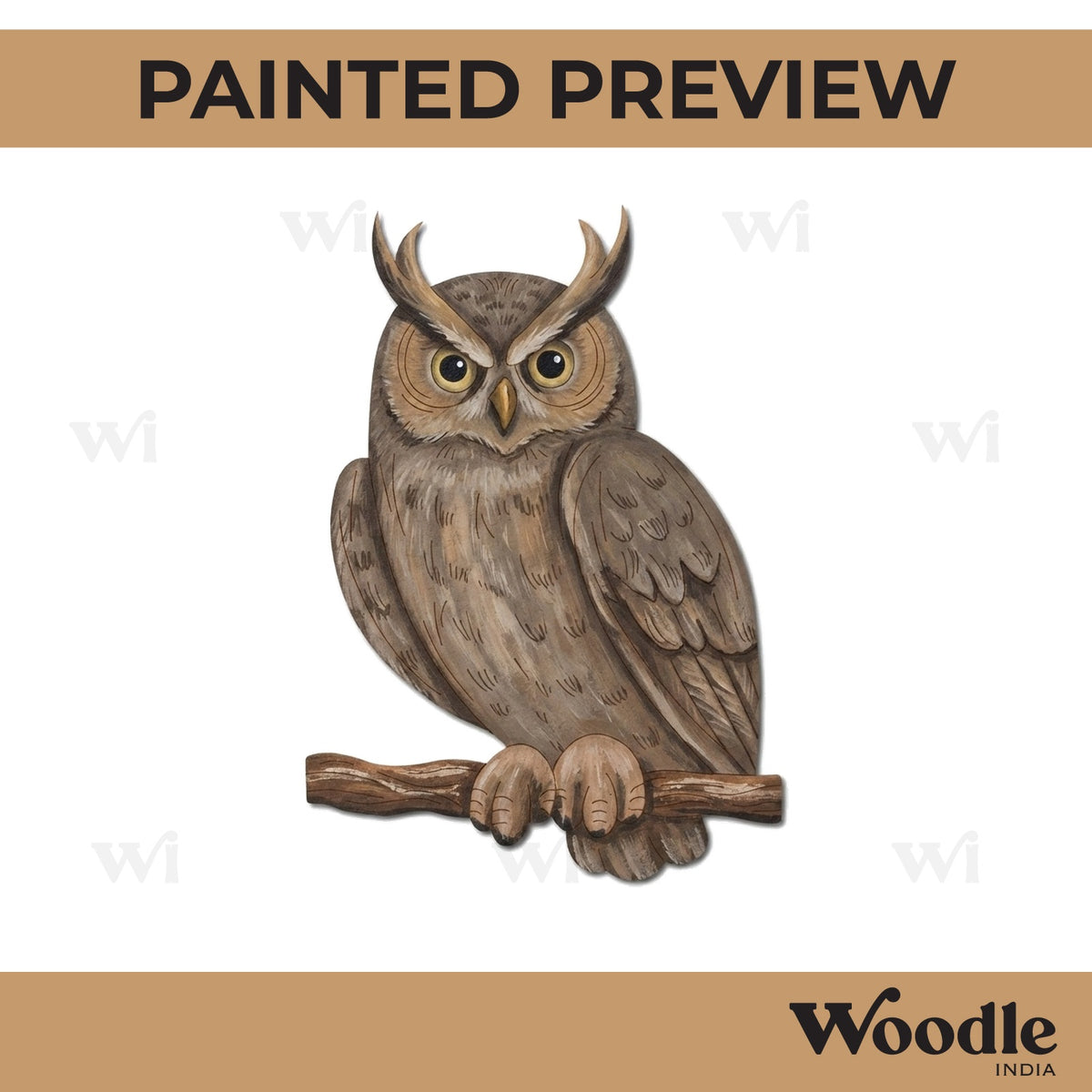 Owl Pre Marked MDF Design 17