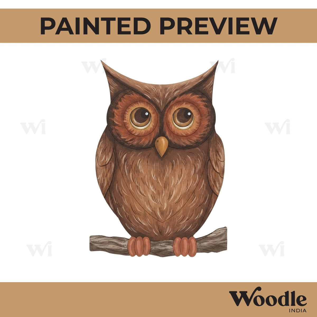 Owl Pre Marked MDF Design 18