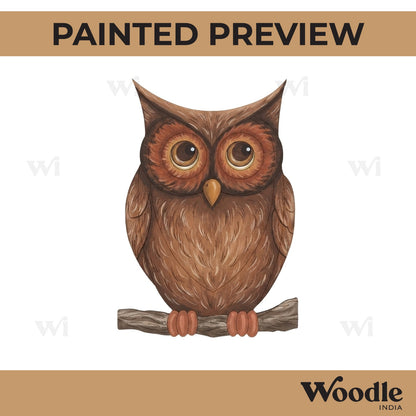 Owl Pre Marked MDF Design 18